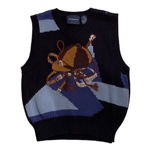 liz claiborne equestrian sweater vest 🐎